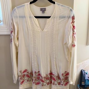 Light, detailed casual top